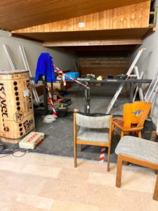 Demontage der Installationen