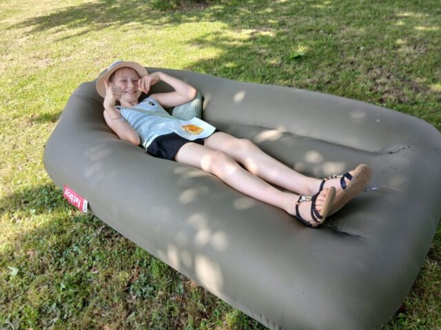 Relaxen und Kuchen essen
