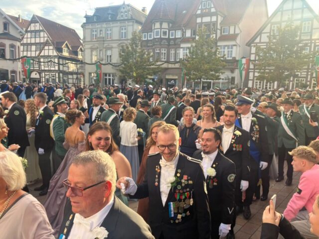 Königspolonaise auf dem Marktplatz